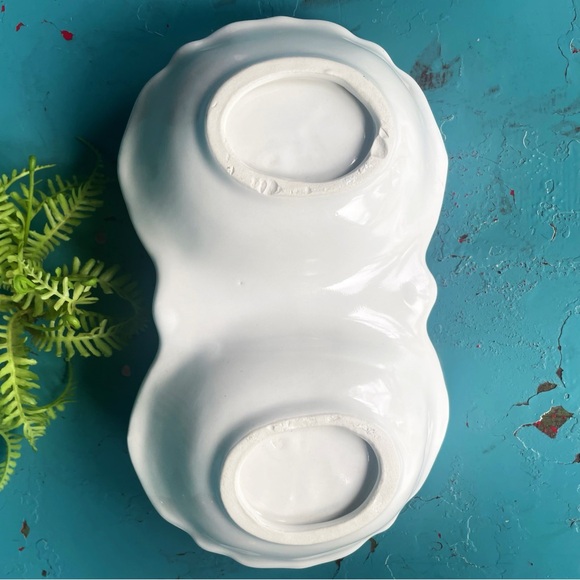 Vintage Strawberry Porcelain Condiments Tray, Gold-rimmed, w/ Handle - Picture 4 of 8